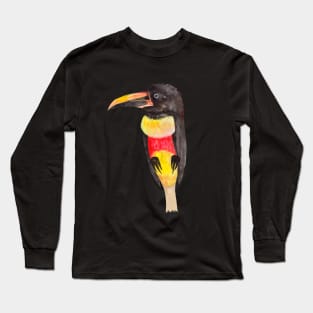 Colorful tropical toucan bird Long Sleeve T-Shirt